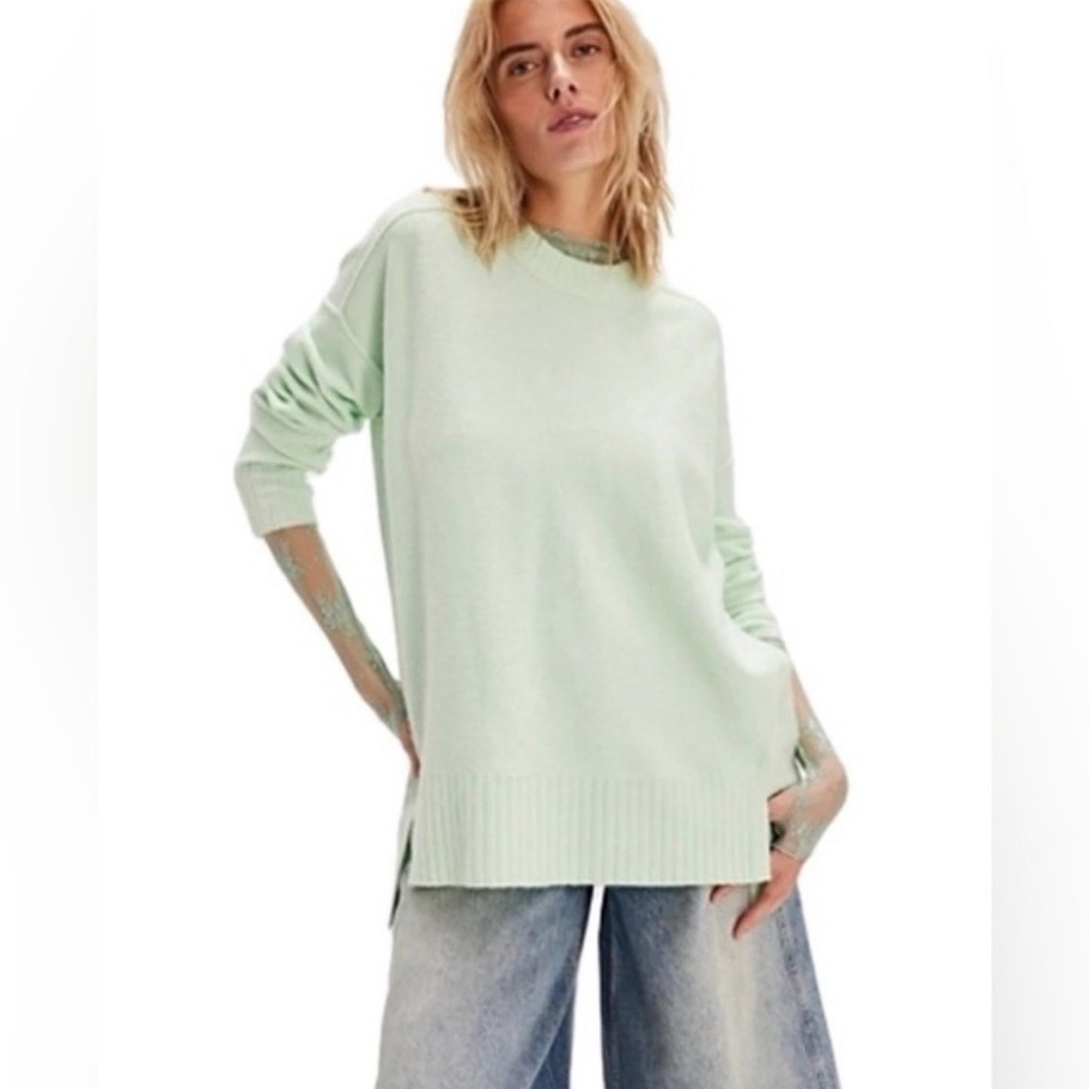 New free people Phoebe High-Low Tunic Sweater size XS